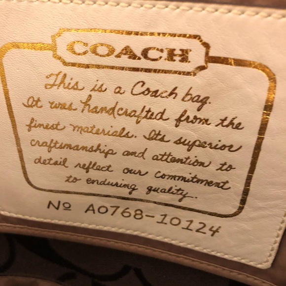 Coach brown signature strip tote bag - Picture 6 of 6